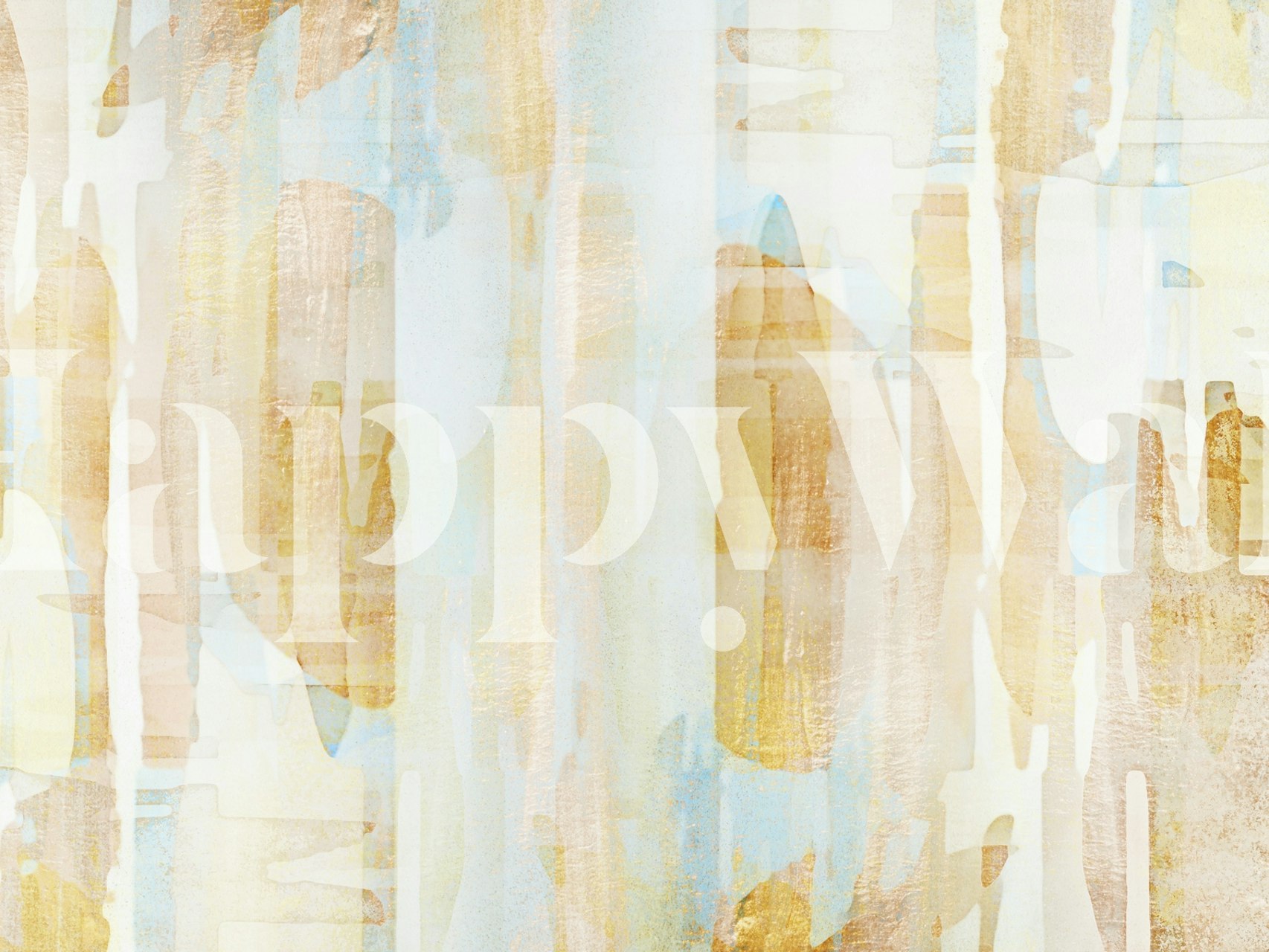 Light beige abstract patterns with soft blue accents wallpaper