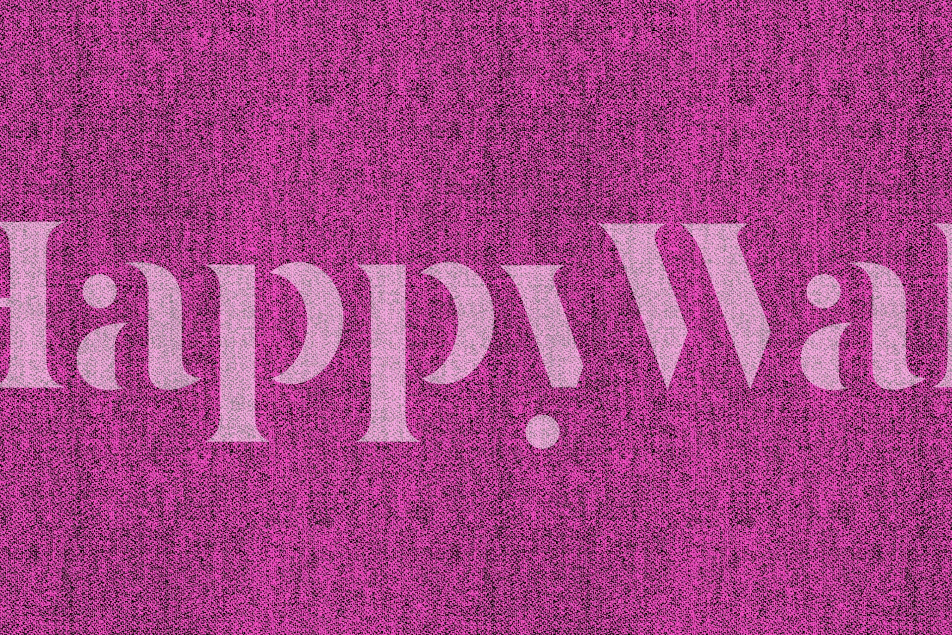 Pink textile wallpaper in a room