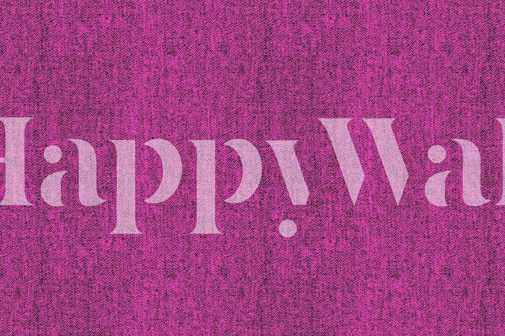 Pink textile wallpaper in a room