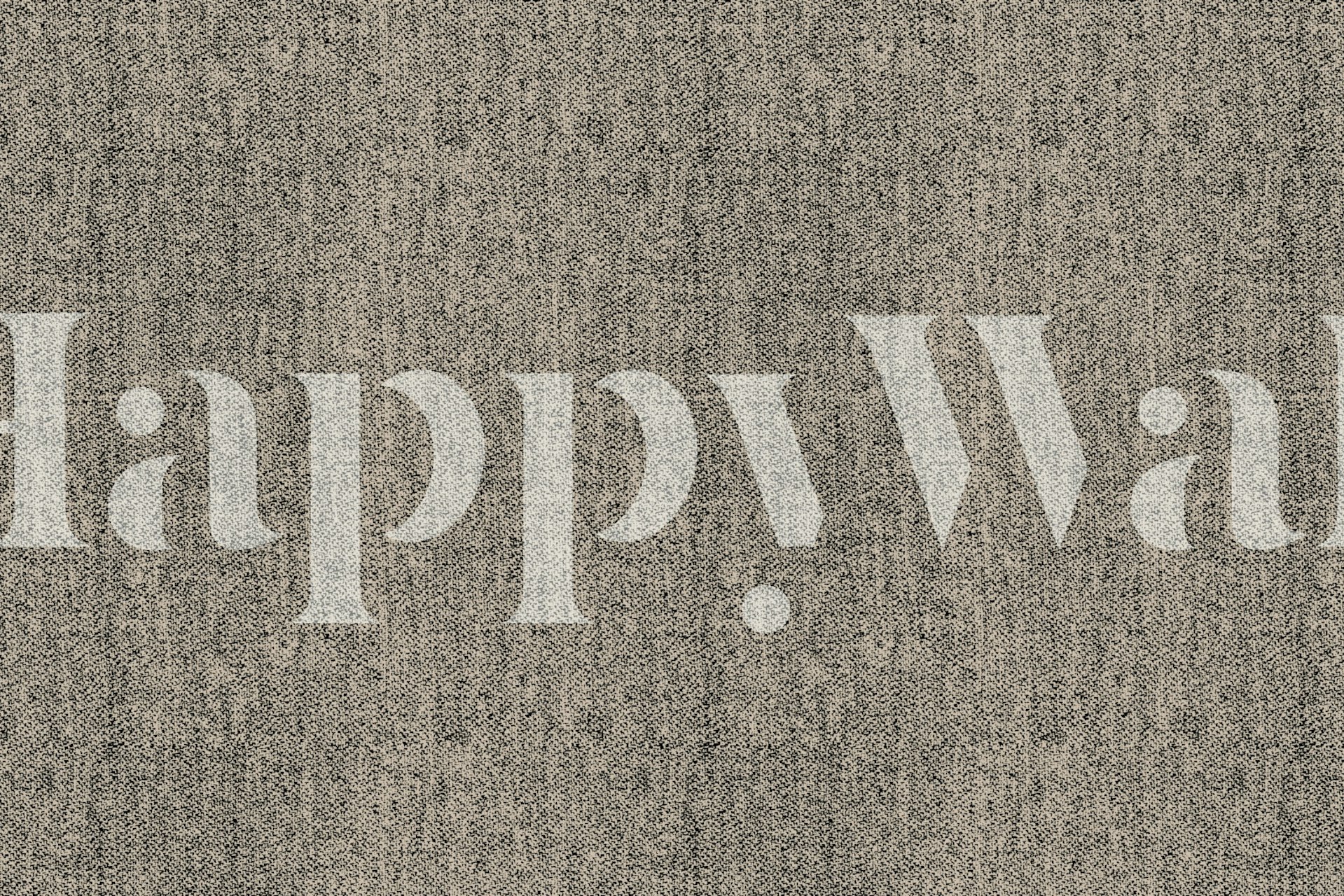 Beige Textile Tapete in einem Raum