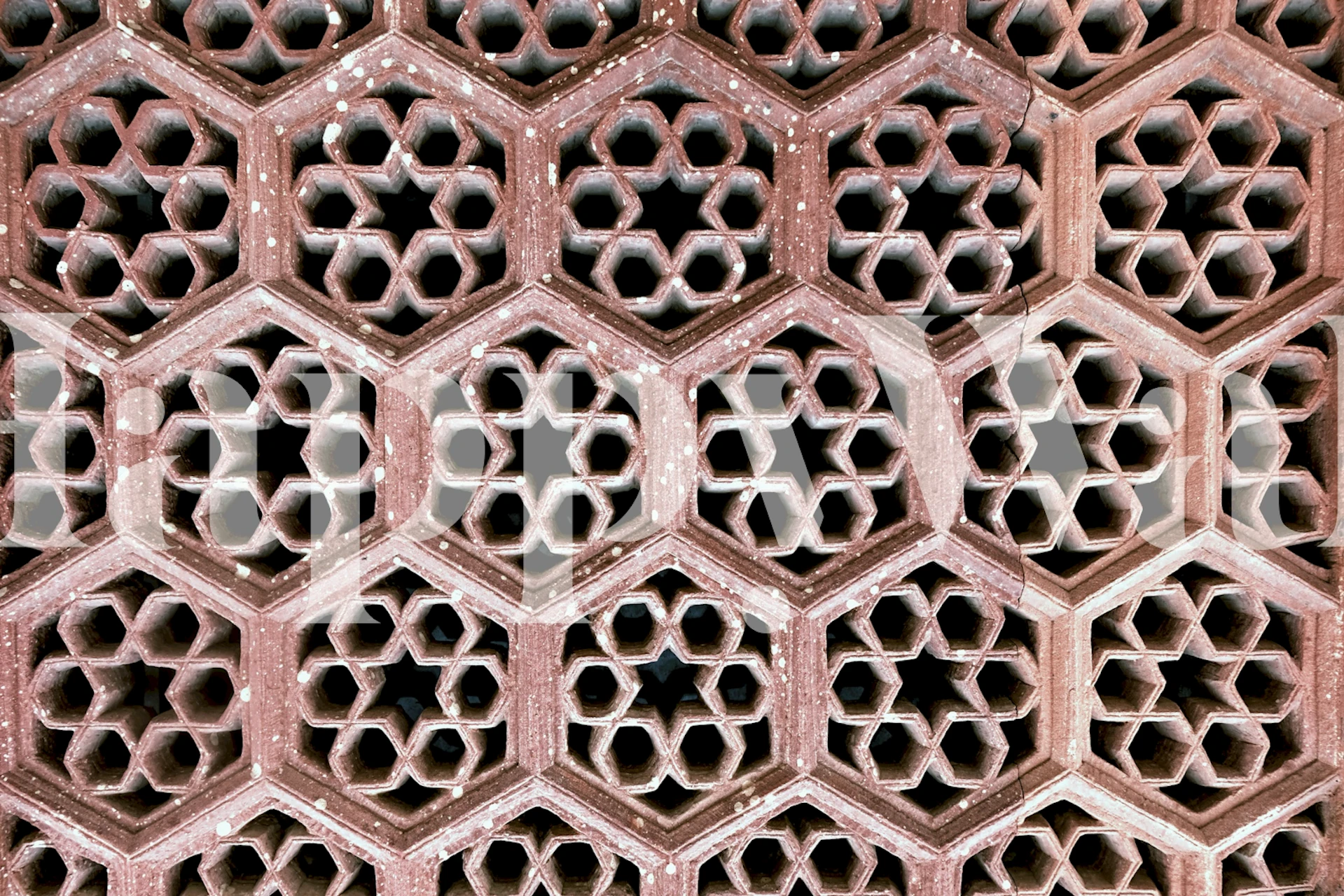 Design della carta da parati Oriental Morocco in una stanza