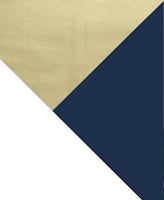 Gold Navy Blue White Geo 1 carta da parati