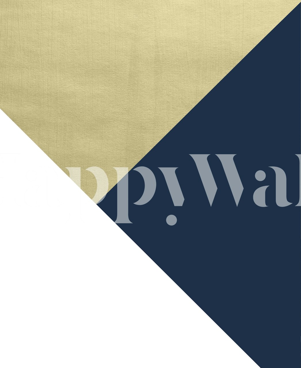 Geometrické tapety v Gold a Navy Blue
