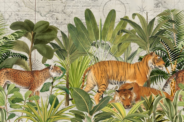 Vintage Tiger Jungle 2