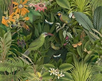 Emerald Jungle Paradise wallpaper
