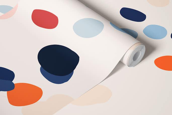Colorful dotswallpaper roll