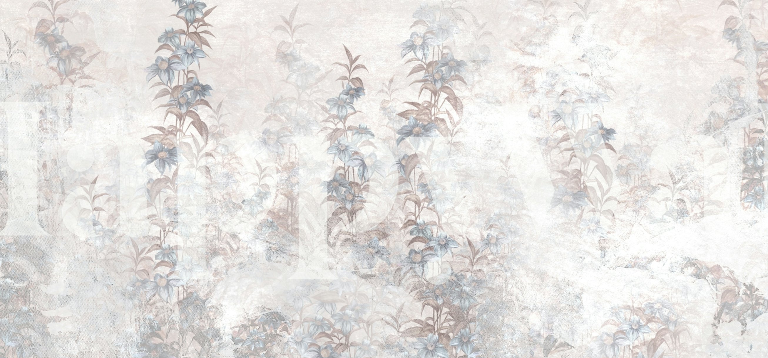 Textured botanical wallpaper Happywall