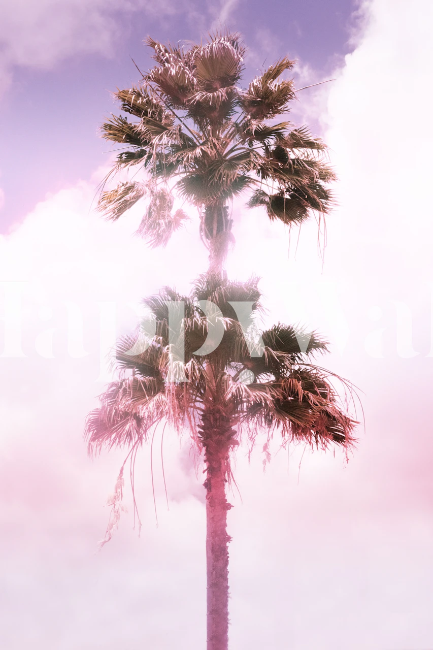 Papel tapiz Palm Tree Duo 1 en una habitación