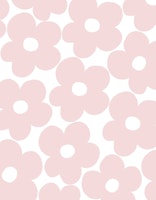 Retro Blush Pink Daisies 1 ταπετσαρία