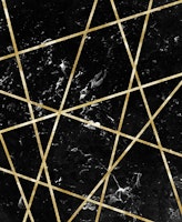 Black Marble Gold Geo Glam 1 tapete
