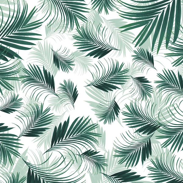 Tropical Green Palms Pattern 1