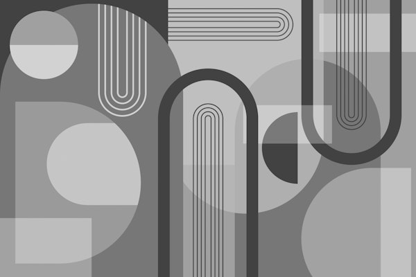 Abstract Arches in Grey