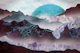 Blue moon over mountains