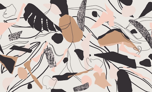 Modern abstract paint strokes