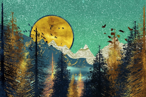 The blue golden mountains