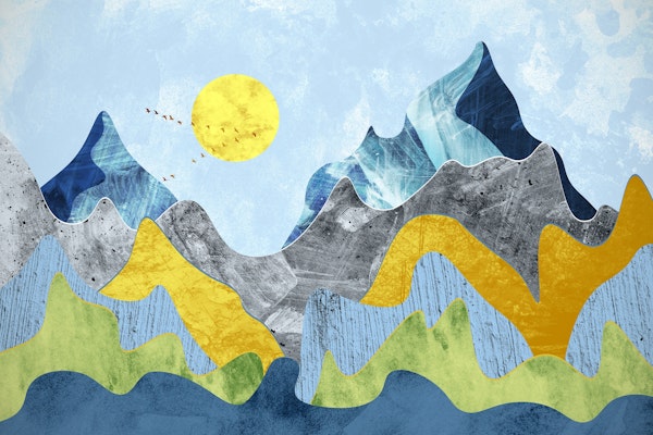 The Marbled mountains