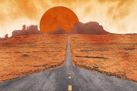 Monument Valley Sunset behang