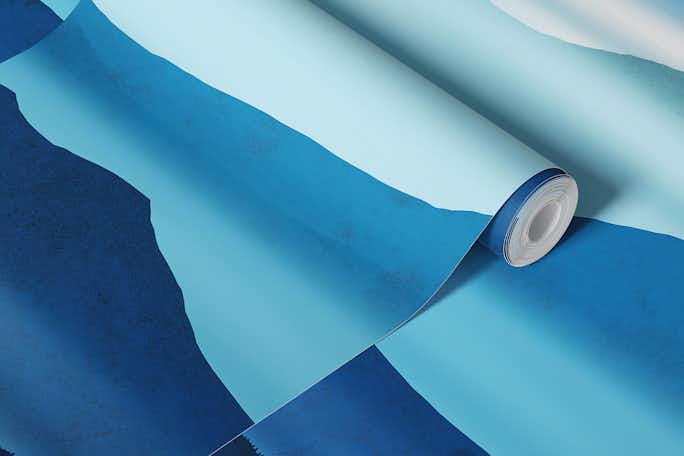 The blue valleyswallpaper roll