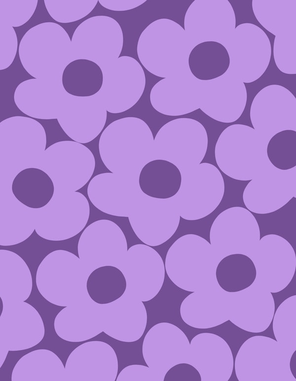 Purple Lavender Daisies 1