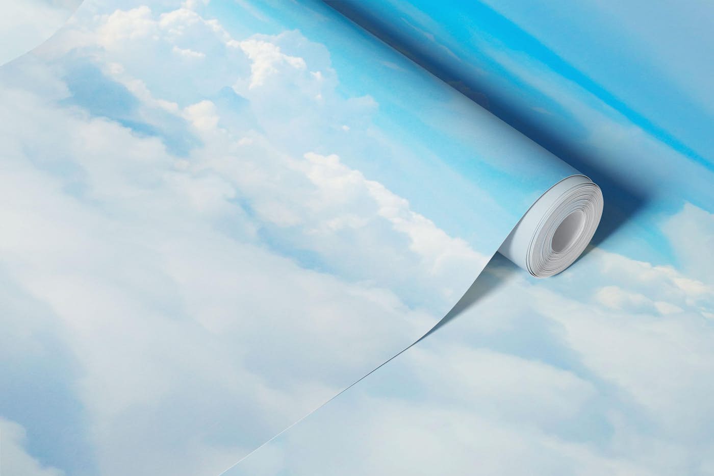 Blue sky with clouds wallpaper roll