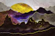 Golden sun over mountains