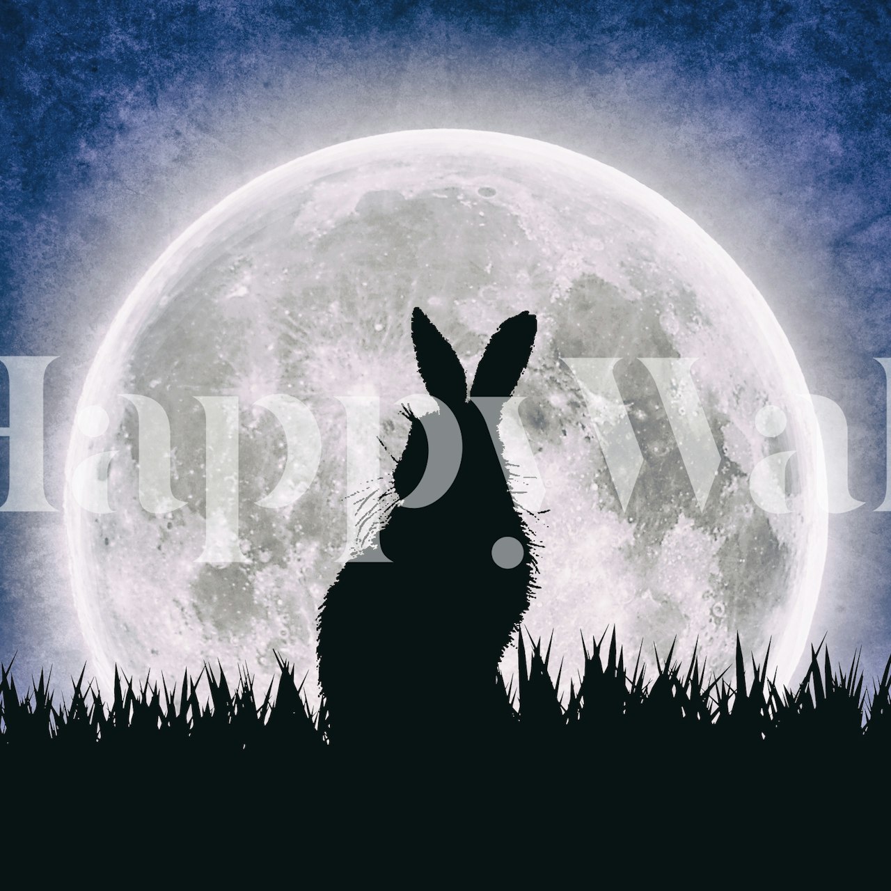Hares moon wallpaper in a room