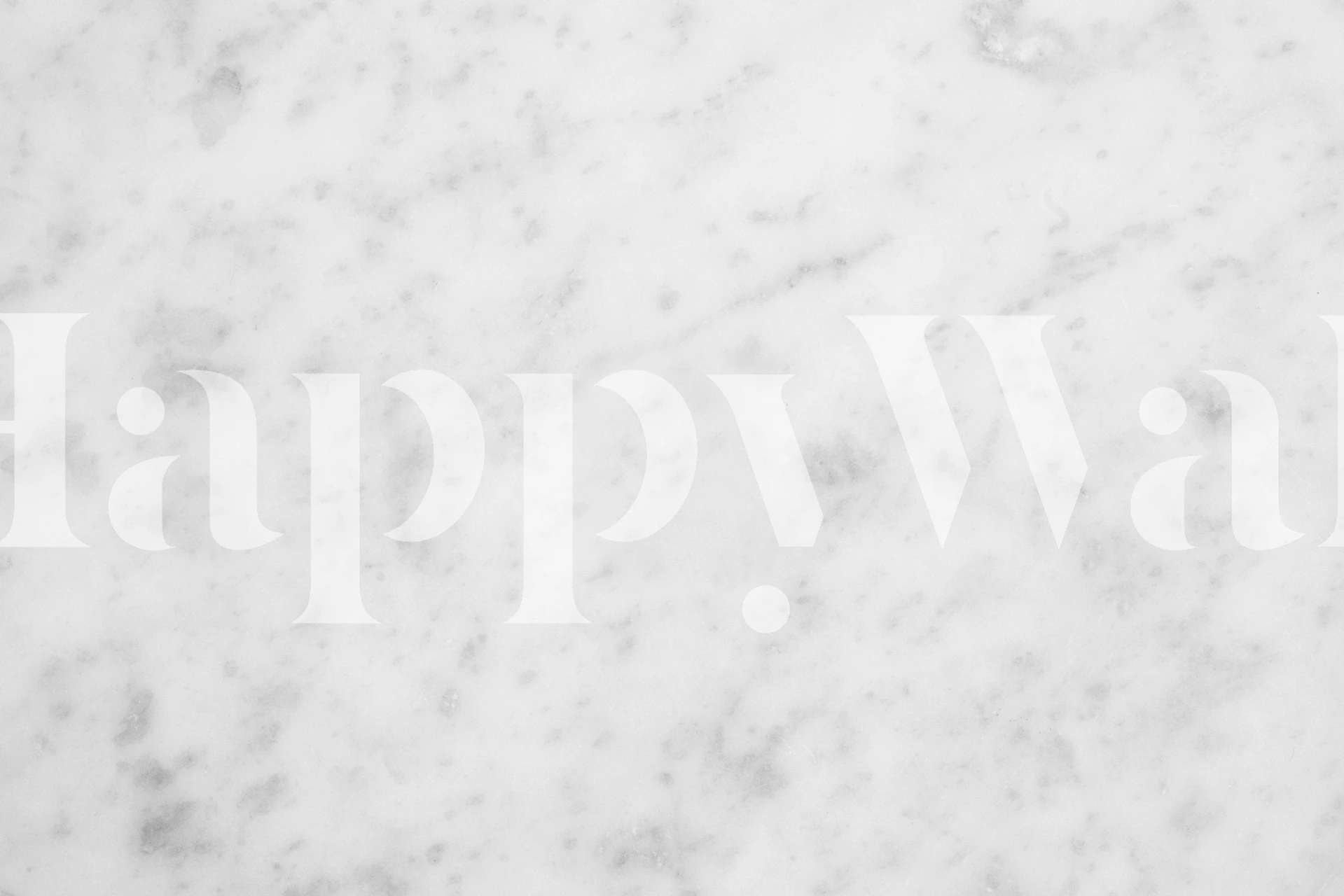 Elegante mural de pared de mármol blanco con sutiles vetas grises