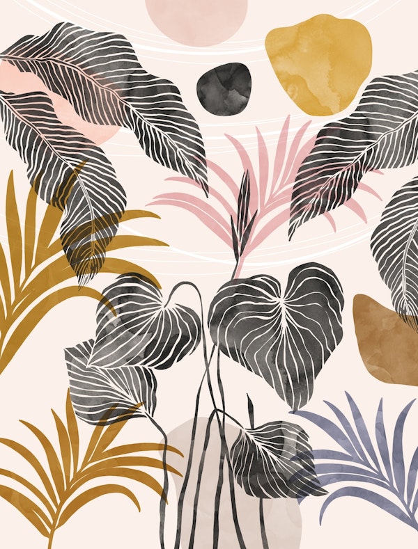 Simple leaf tropical