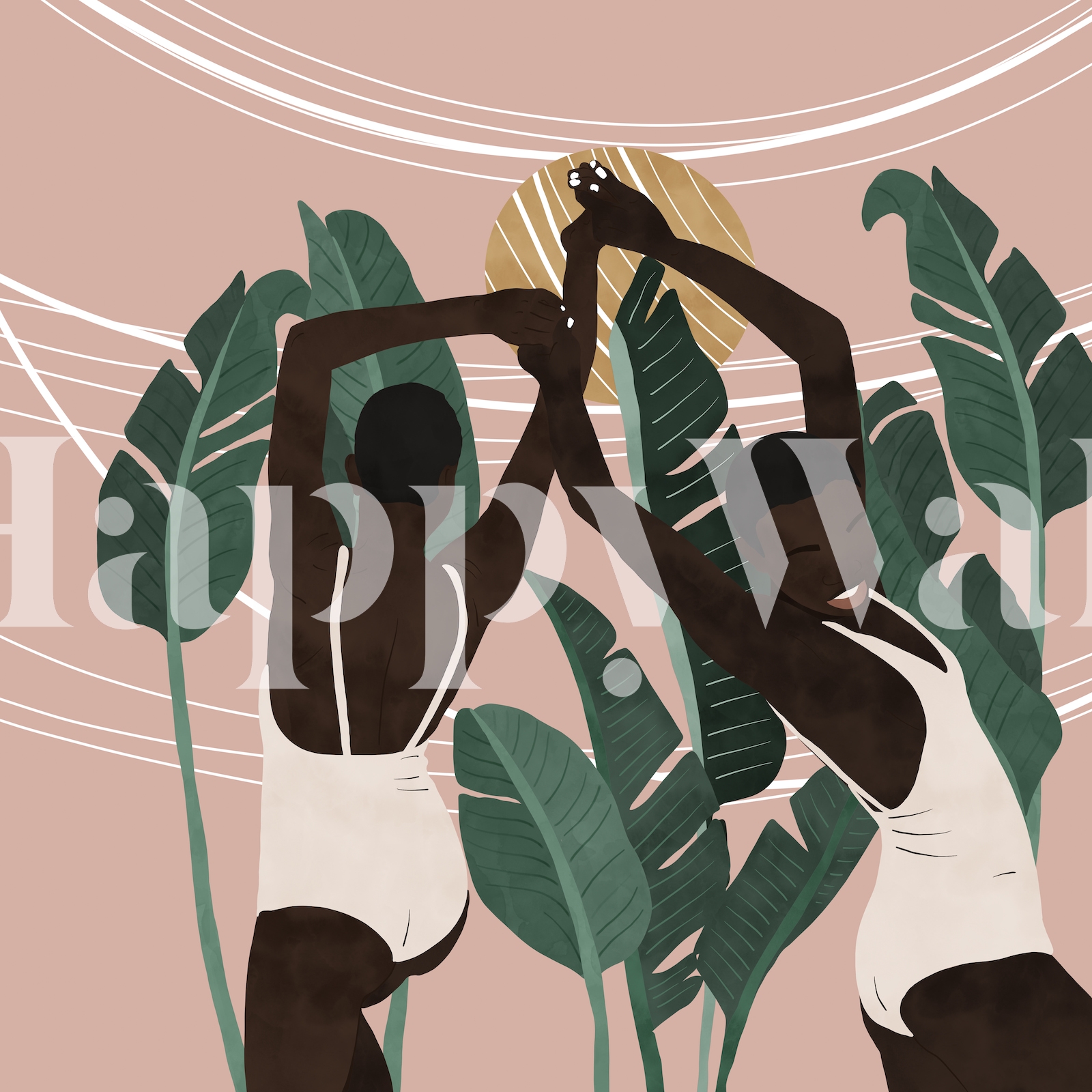 Dance to Nature 76B Wallpaper - Buy Online at Happywall