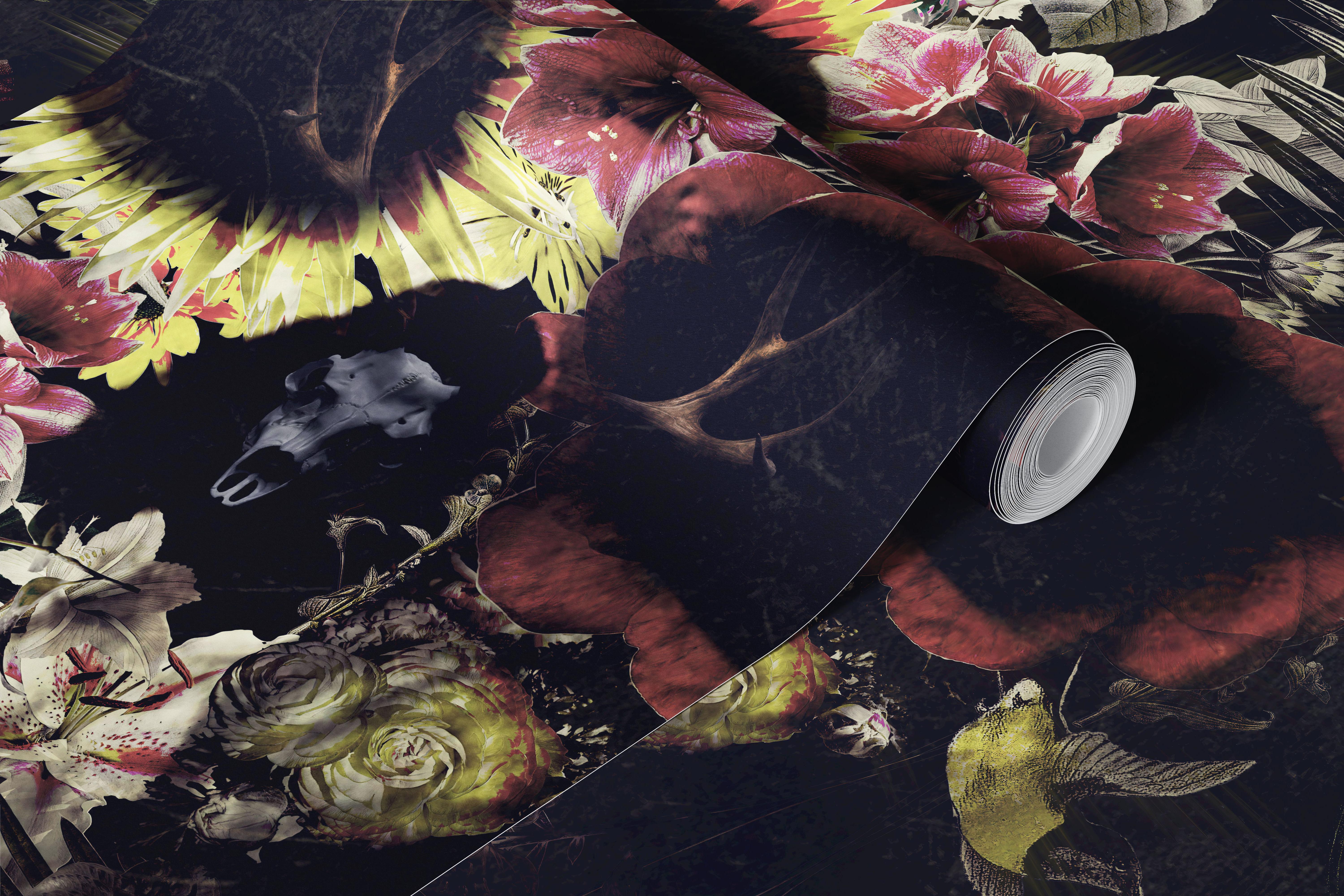 tapeta Garden Skull v místnosti