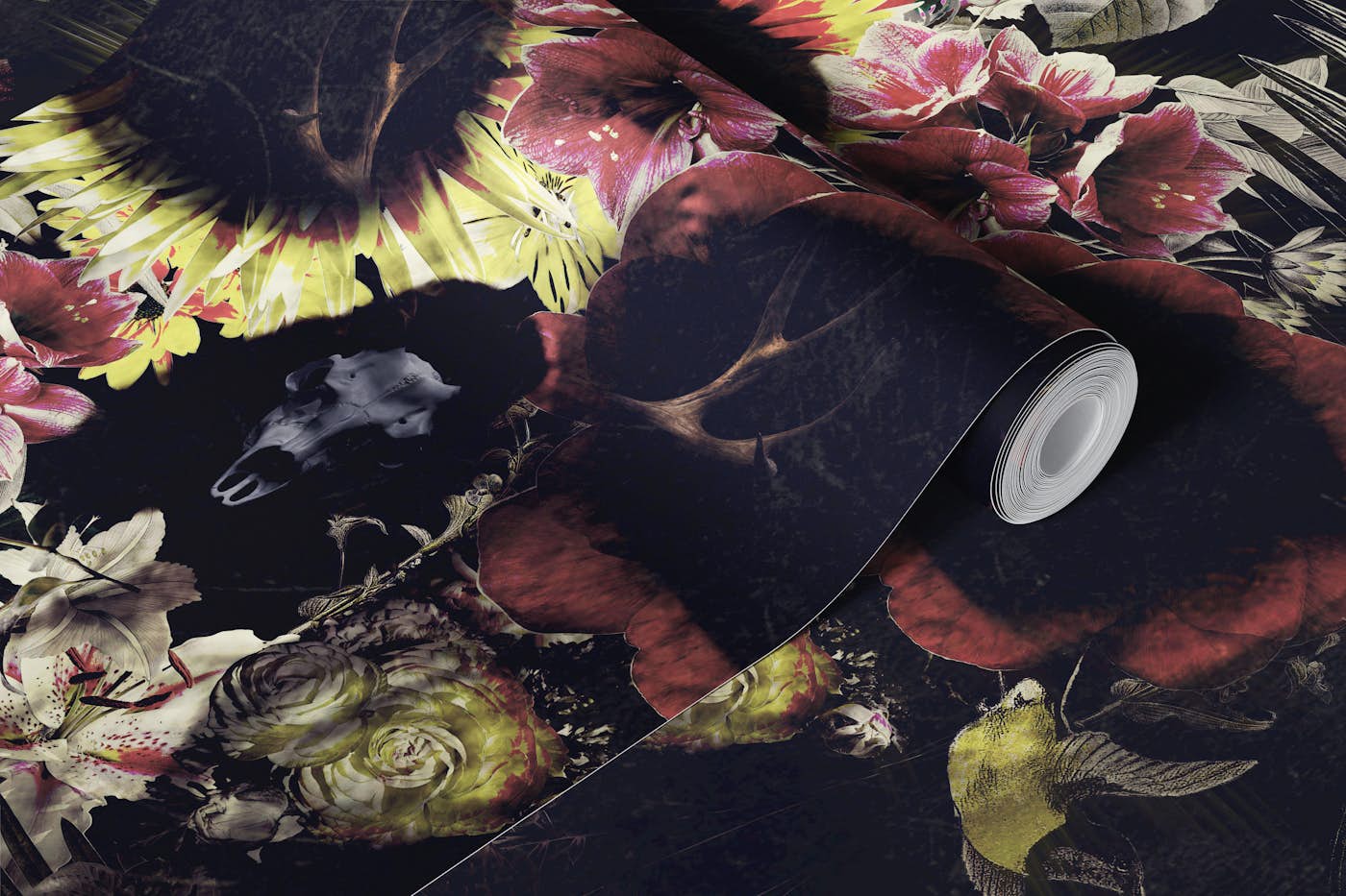 Garden Skull wallpaper roll