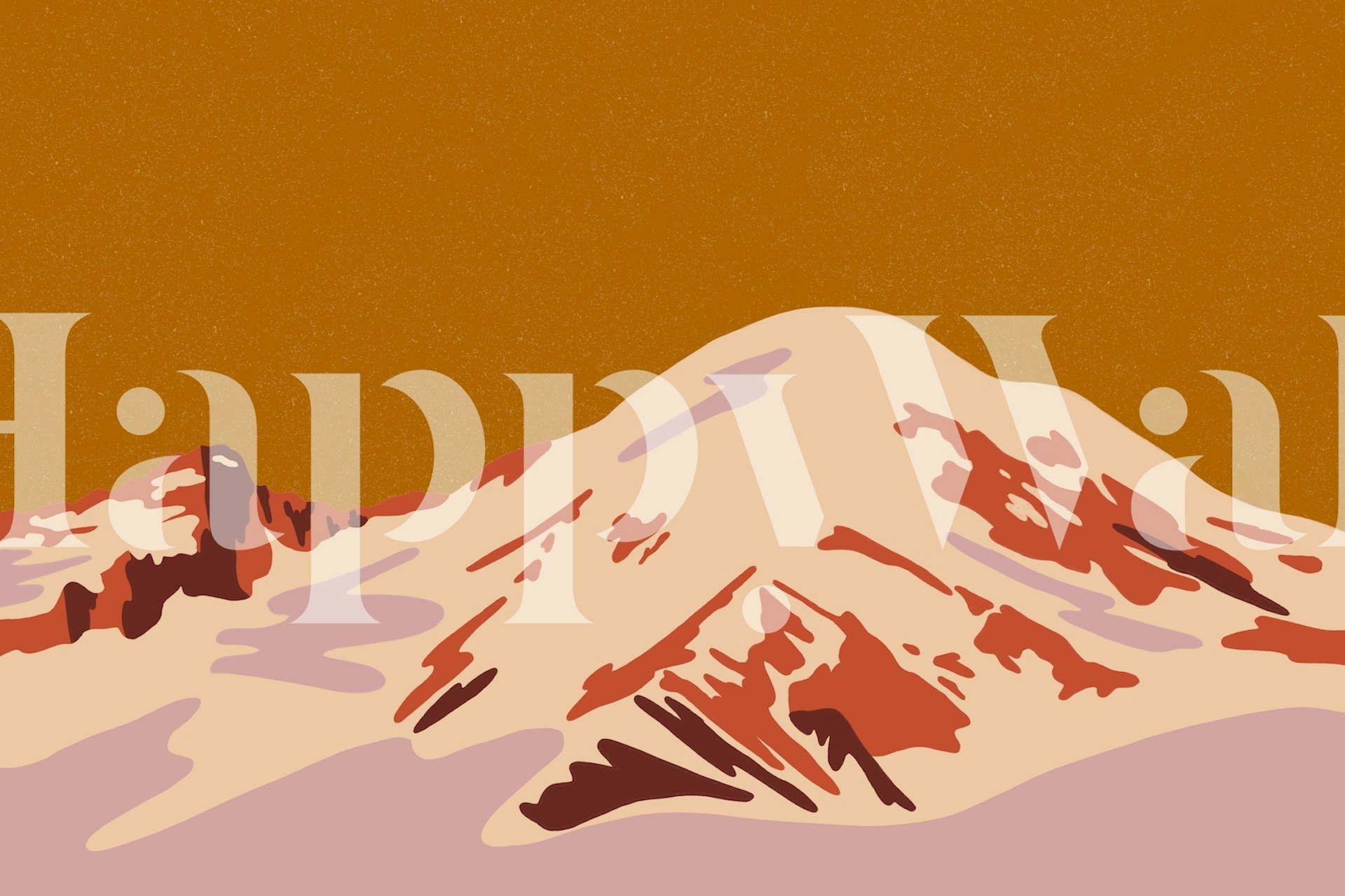 Fototapeta Mount Rainier at Sunrise zobrazující zasněžený vrchol v teplých odstínech východu slunce