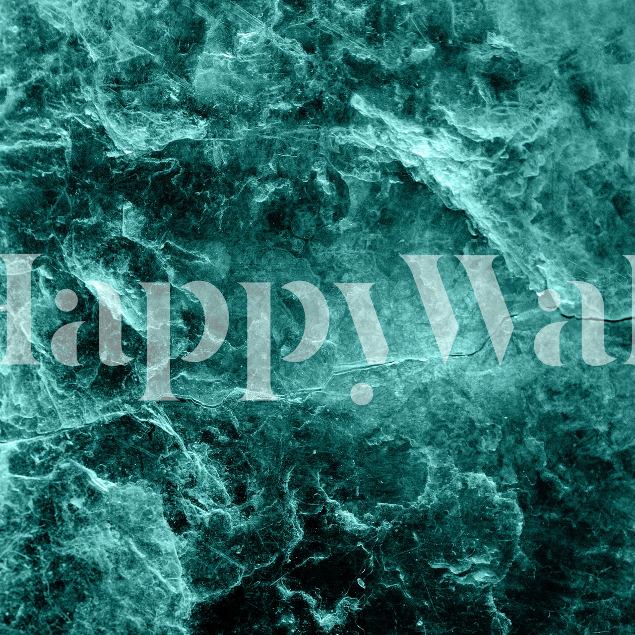 Enigmatic Deep Green Marble wallpaper in a room