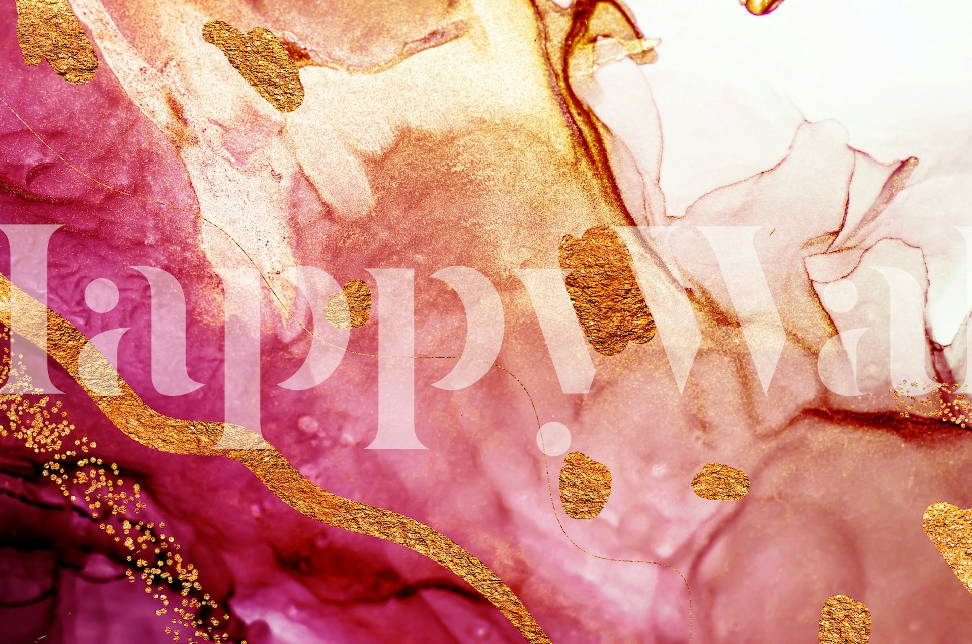 Pink luxury tapetdesign i ett rum