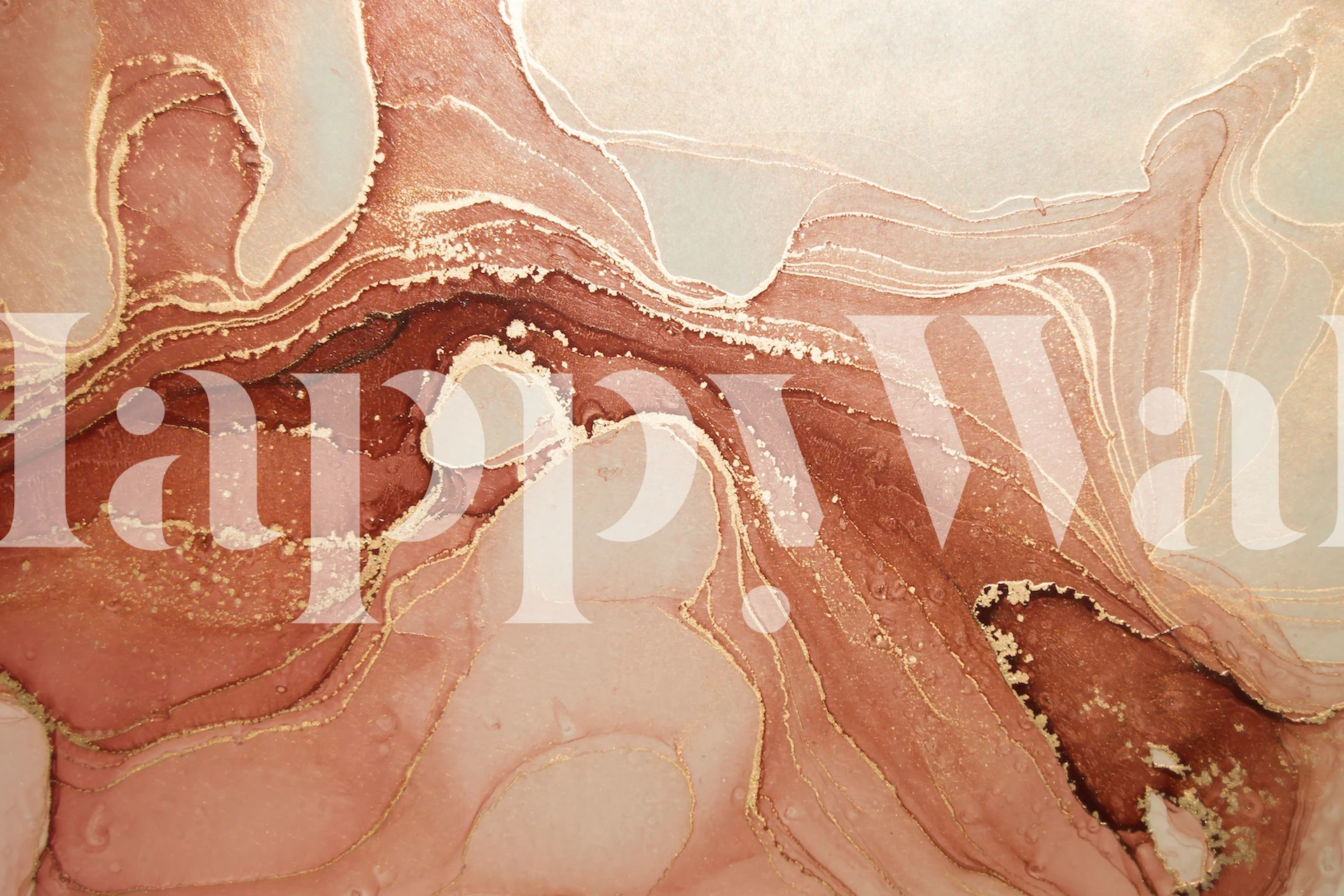 Ink art deluxe wallpaper in a room