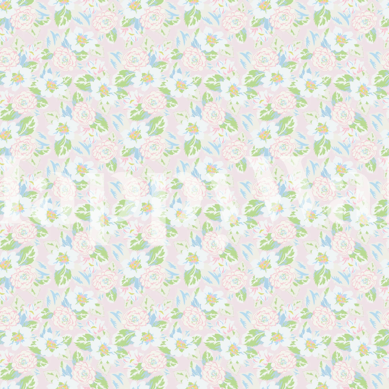 Cvjetni dizajn tapeta u sobi