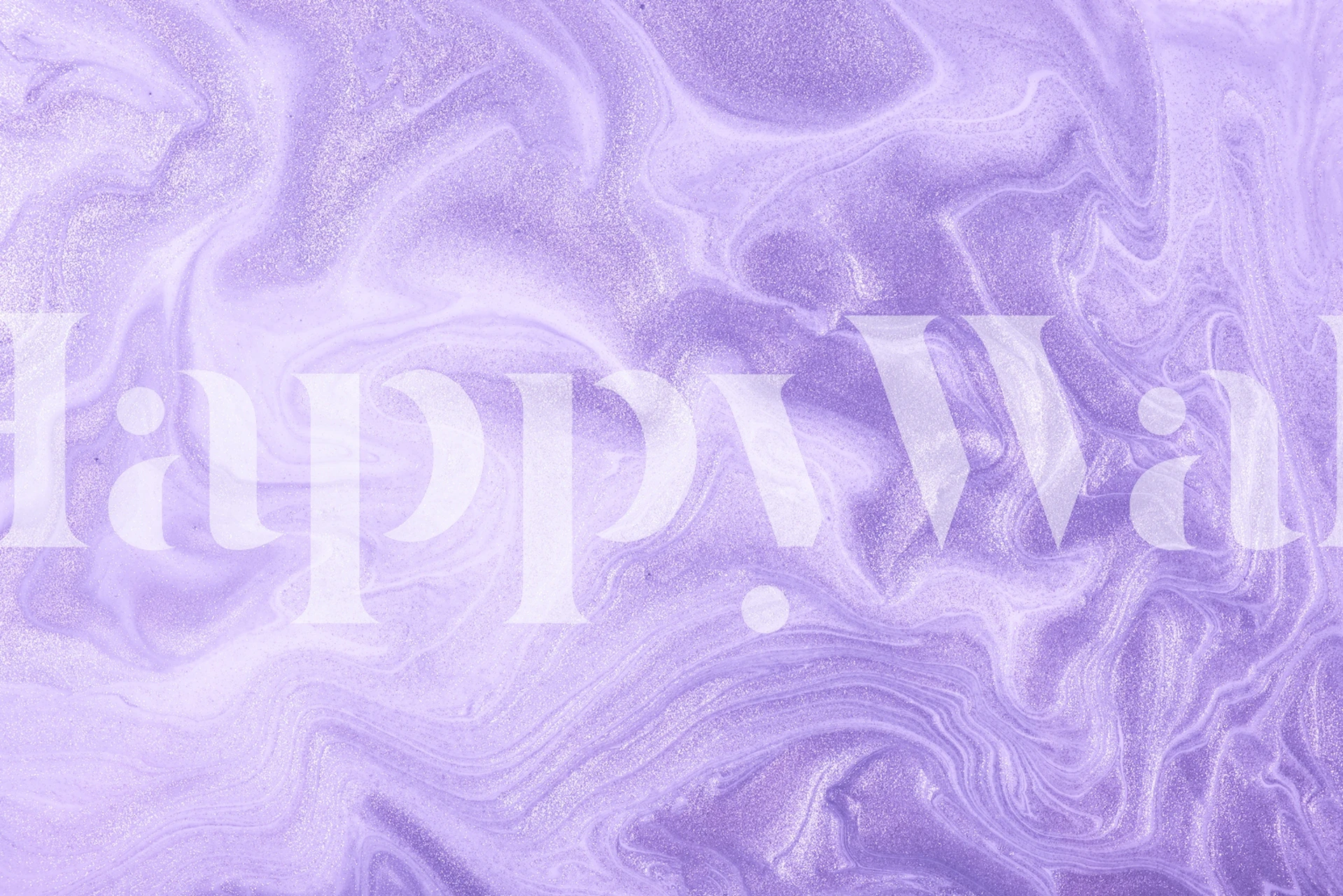Swirling lilac marble pattern wallpaper with soft tones and glossy finish