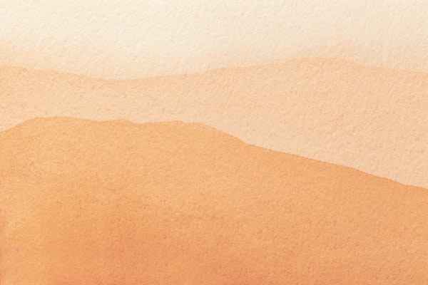 Peach waves watercolor