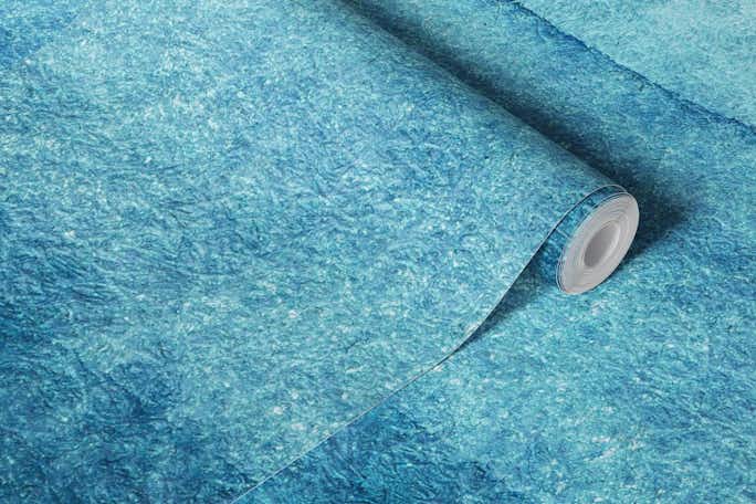 Blue watercolor waveswallpaper roll