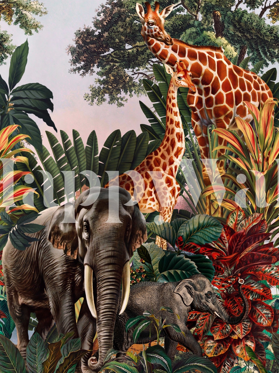 Beautiful forest wallpaper featuring wildlife