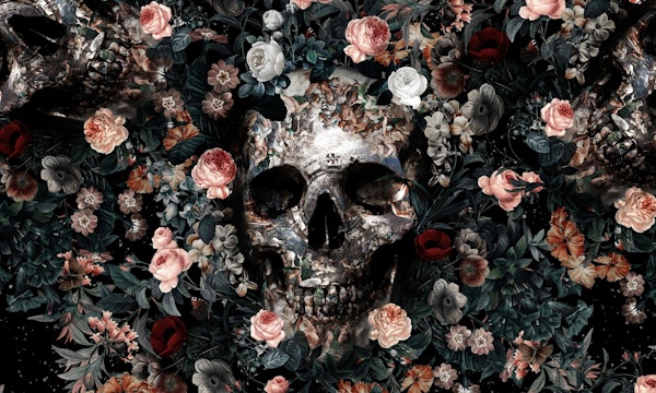 Skull and Floral pattern