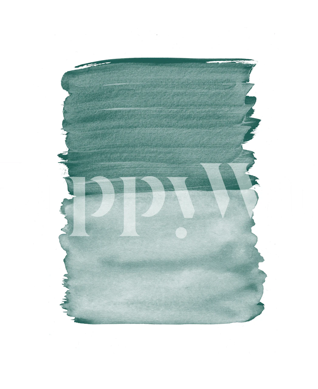 Watercolor brushstroke wallpaper in green shades, minimalist design