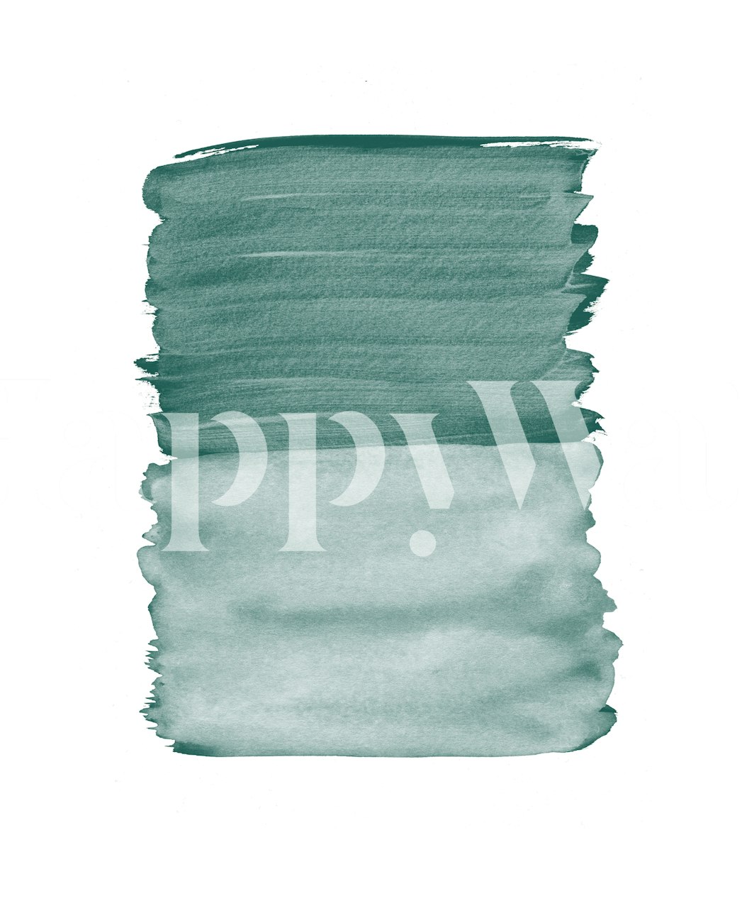 Watercolor brushstroke wallpaper in green shades, minimalist design