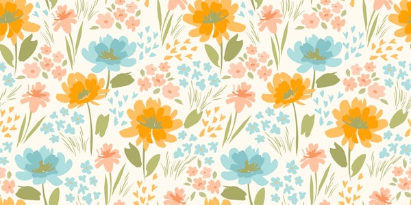 Bright floral pattern