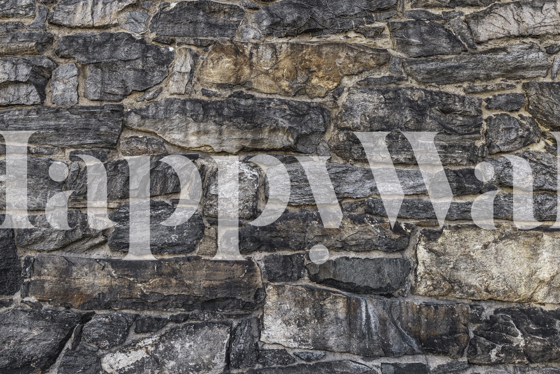 Realistic stone texture in grey and brown colors wallpaper