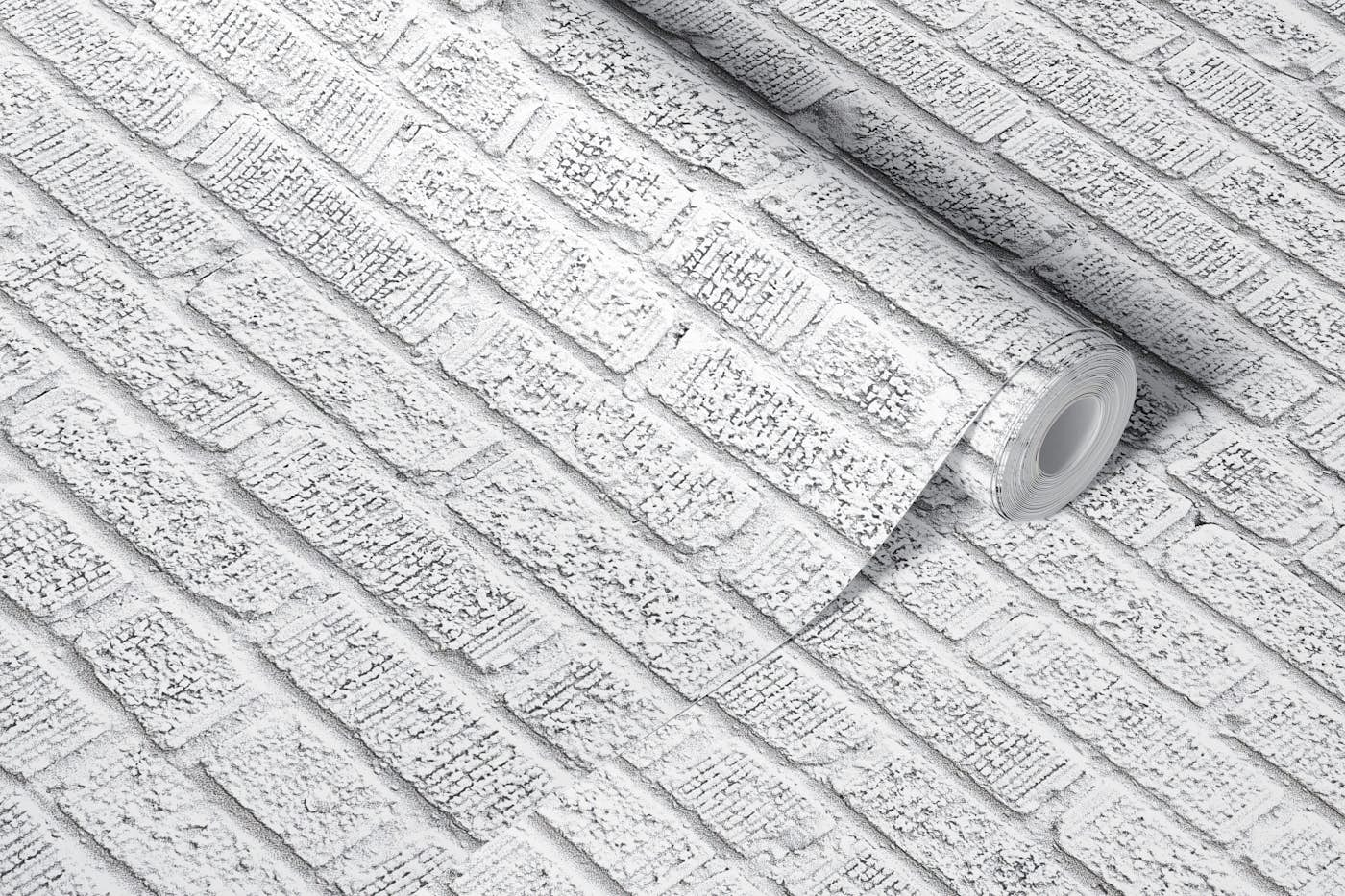 White Bricks wallpaper roll