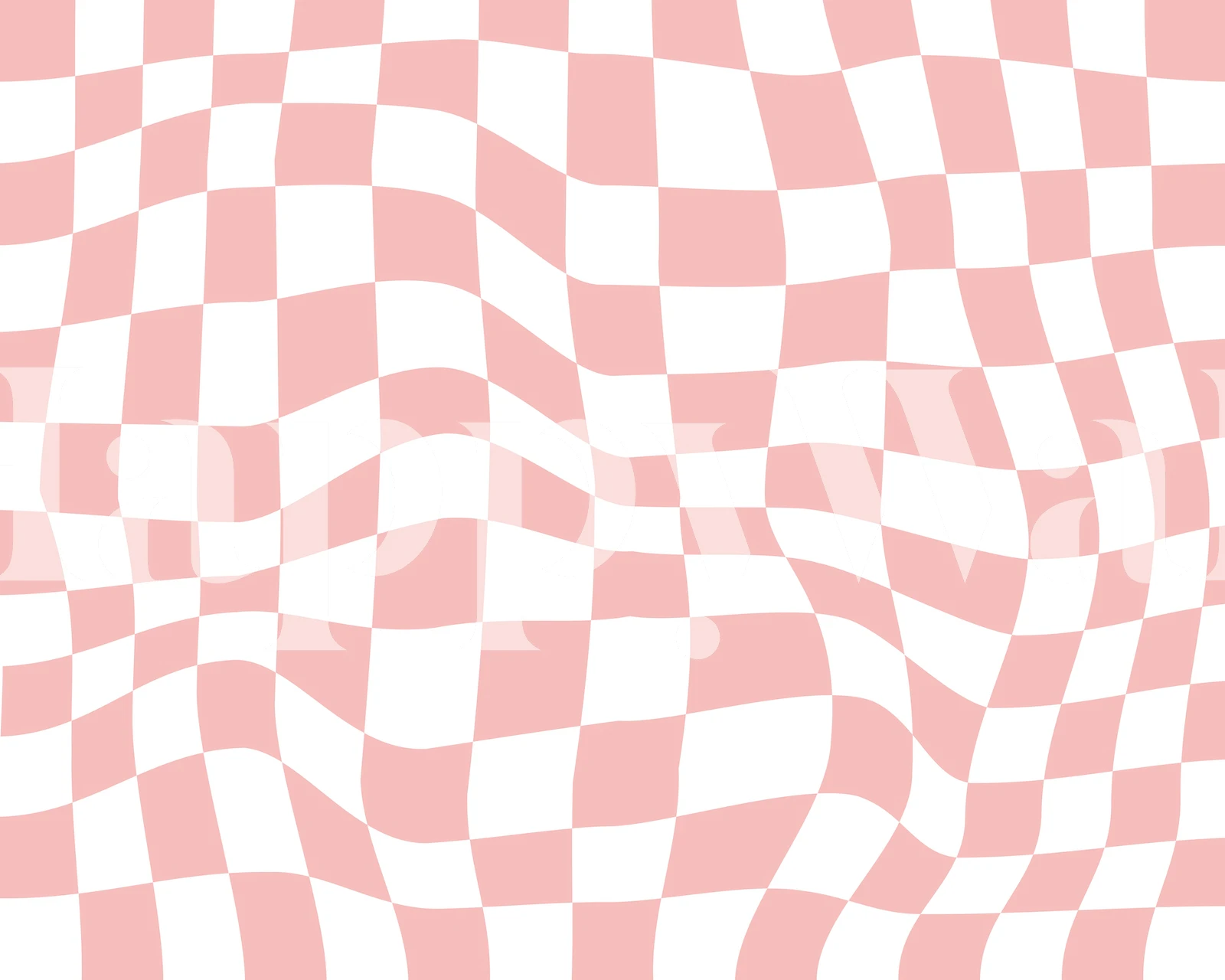 Pink and white checkered pattern wallpaper in retro style