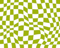 Green Retro Groovy Checkered papiers peint