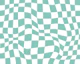Blue Retro Groovy Checkered