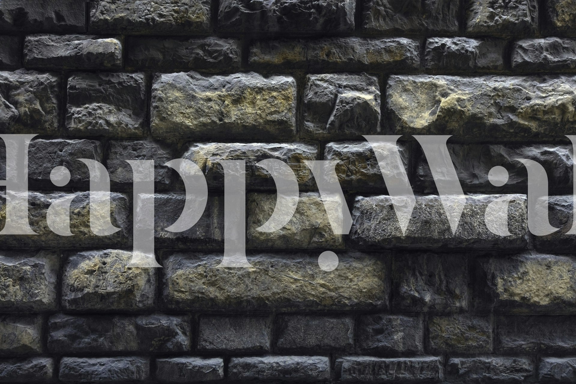 Carta da parati Roman Bricks mostrata in una stanza